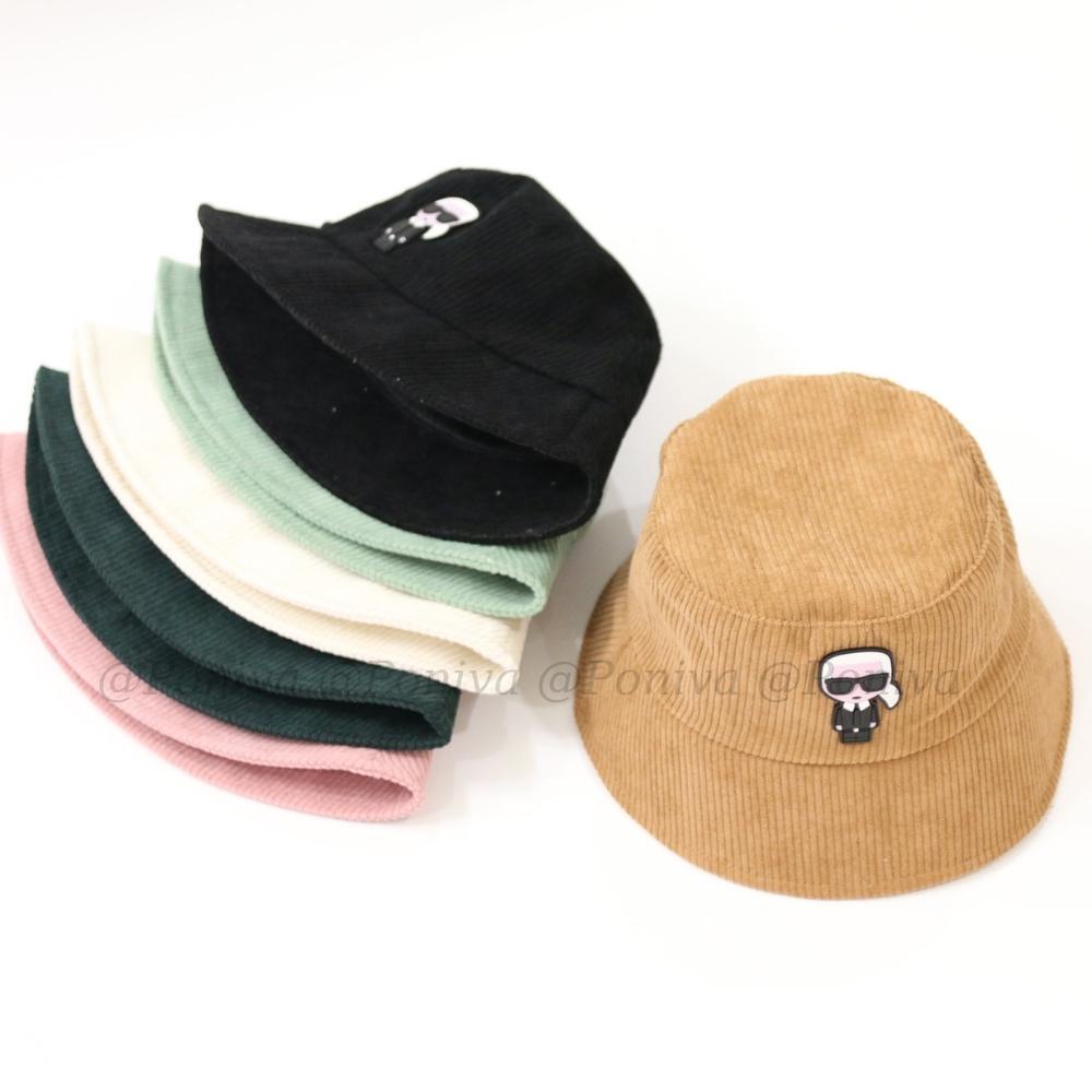 Mũ BUCKET vành cụp ❤️ Nón tai bèo thêu tem Thám Tử chất nhung tăm cao cấp form unisex nam nữ PONIVA siêu hot