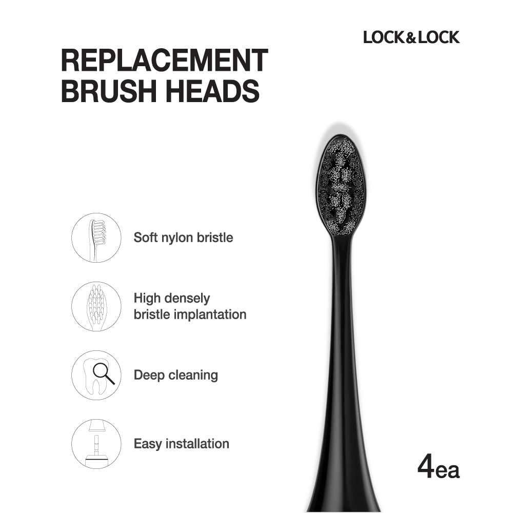 Đầu Bàn Chải Điện LocknLock Electric Toothbrush Heads ENR546 (4 cái) - DIENMAY.24H