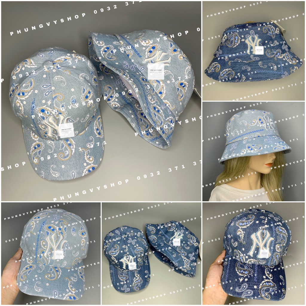 ( SALE )Mũ bucket VÀ nón lưỡi trai, set cặp đôi tình nhân- JEAN NUY HOA - kết tai bèo vành unisex