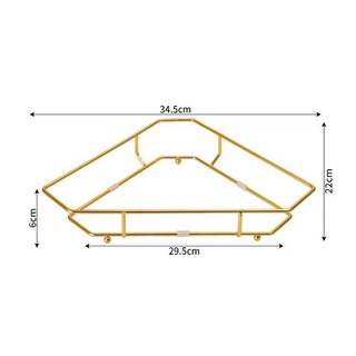 Kệ góc để đồ nhà tắm chất liệu gốm sứ cao cấp để mĩ phẩm CS12