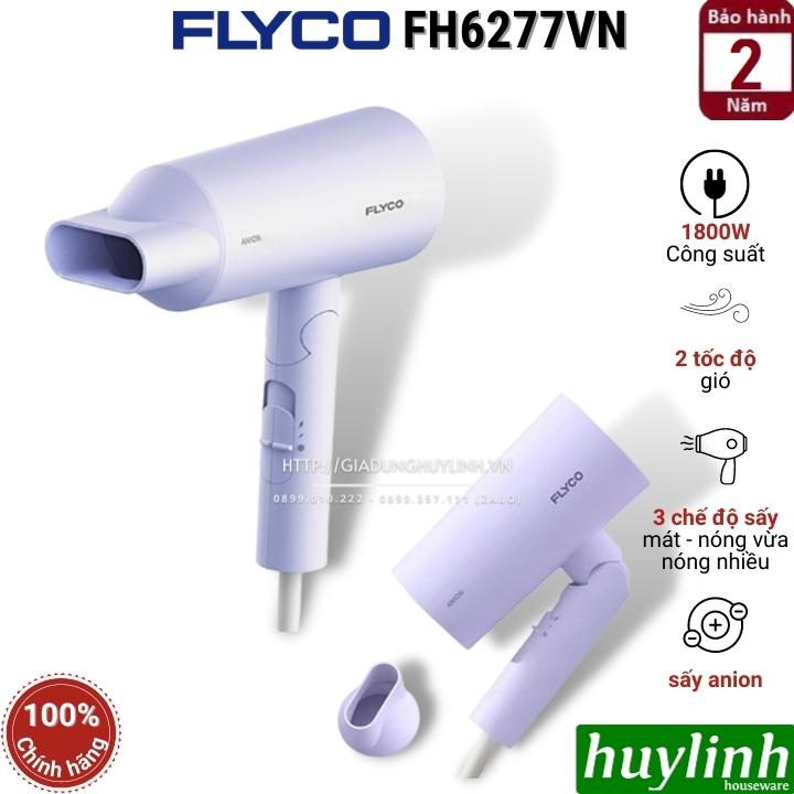 Máy sấy tóc 2 chiều, tạo ion âm Flyco FH6277VN - Công suất 1800W