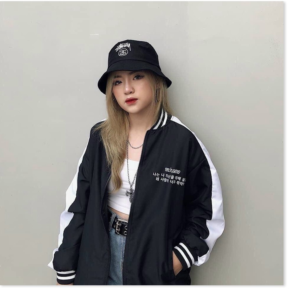 ÁO KHOÁC DÙ 2 LỚP NAM NỮ PHỐI SỌC TAY CHỮ HÀN CỰC ĐẸP HHP