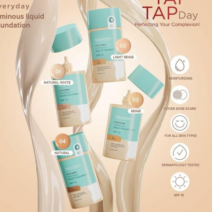 5.5> (READY!) Kem nền dạng lỏng màu dạ quang Wardah