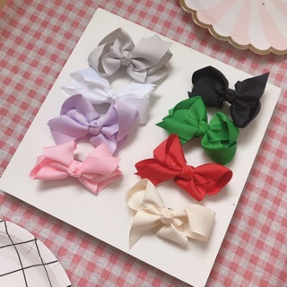 Set 8 Nơ kẹp tóc Hàn Quốc cho bé yêu