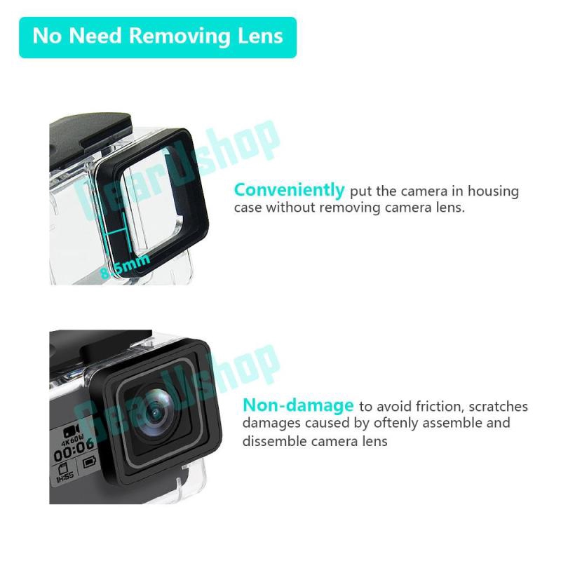 Bộ Lọc Chống Nước 45m Cho Camera Hành Trình Gopro Hero 7 Black 6 5 2018