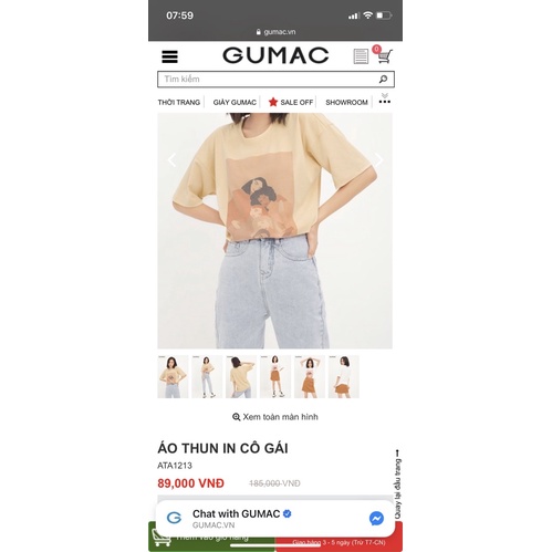 Thanh lí áo thun in hình ba cô gái của Gumac