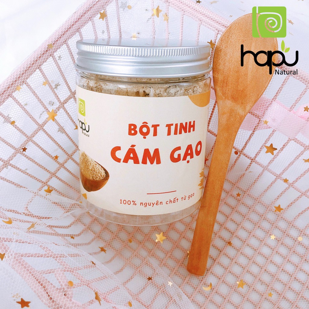 DẠNG HŨ Bột Tinh Cám Gạo Thiên Nhiên HaPu Organic Mặt Nạ Bột Thiên Nhiên Dưỡng Trắng Da 100G