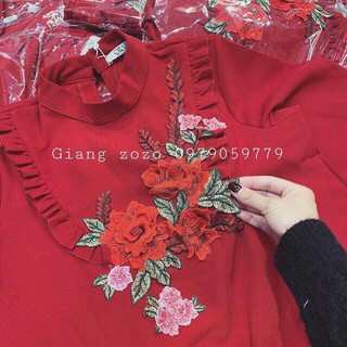 Váy gấm thuê hoa cực đẹp