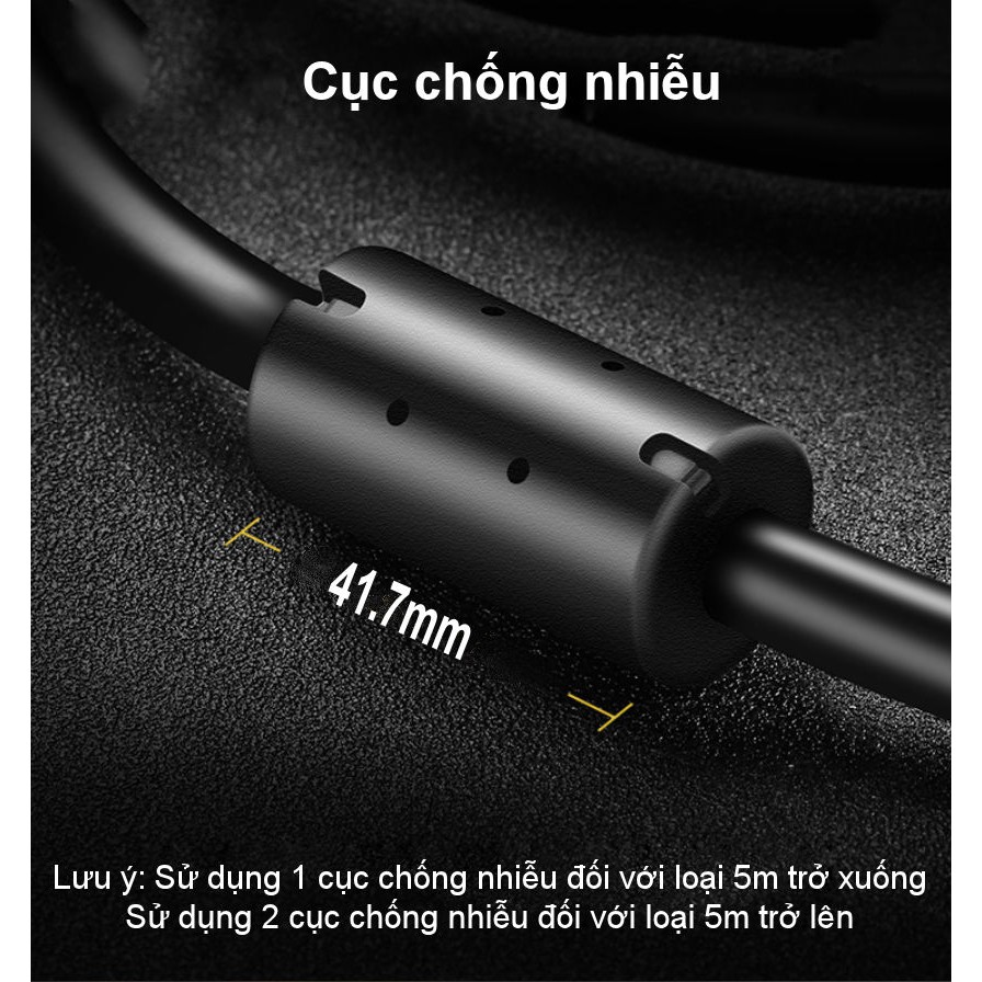 Dây cáp kết nối VGA HDB 15 đực sang HDB 15 đực UGREEN VG101 - Hàng phân phối chính hãng - Bảo hành 18 tháng