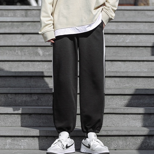 Quần legging thể thao phối nút thời trang Hàn Quốc thích hợp cho nam