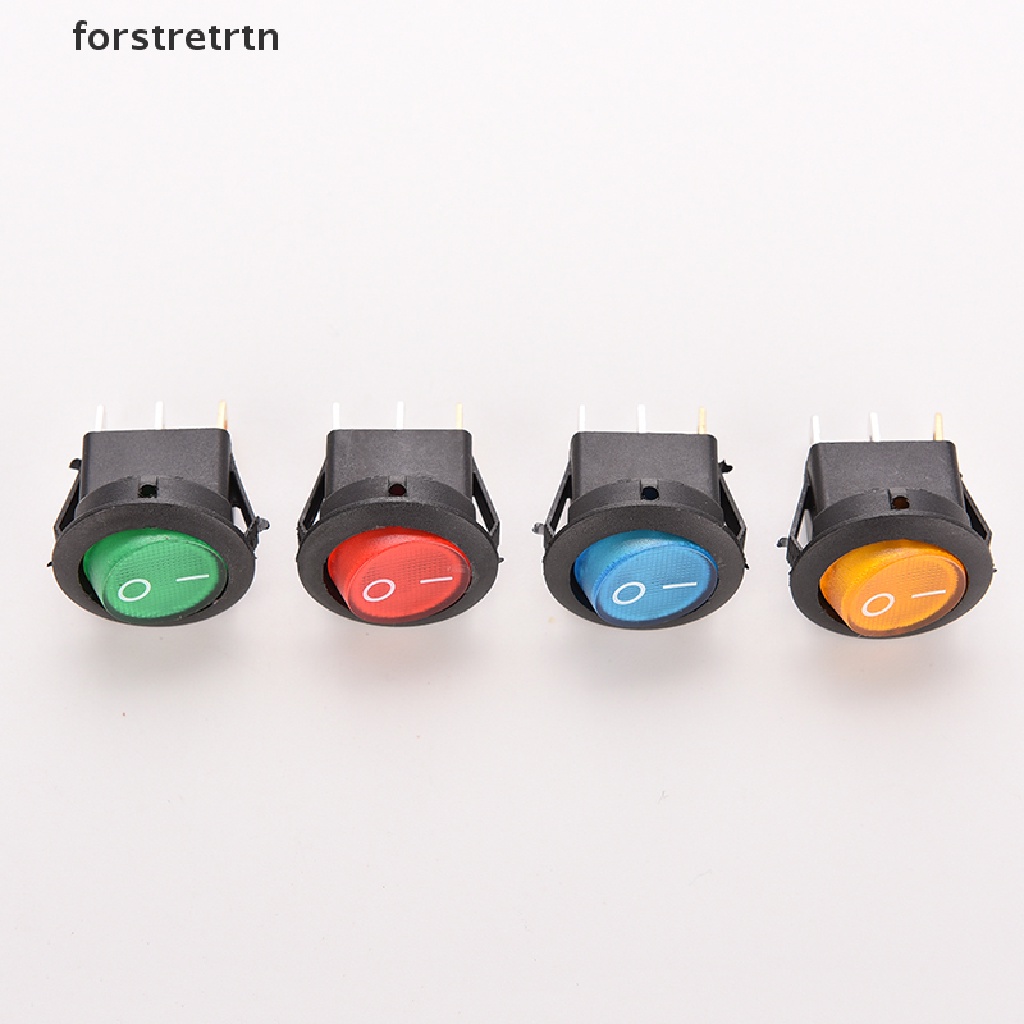 Set 4 công tắc bật tắt đèn LED tròn 12V 16A SPST cho xe hơi/ thuyền
