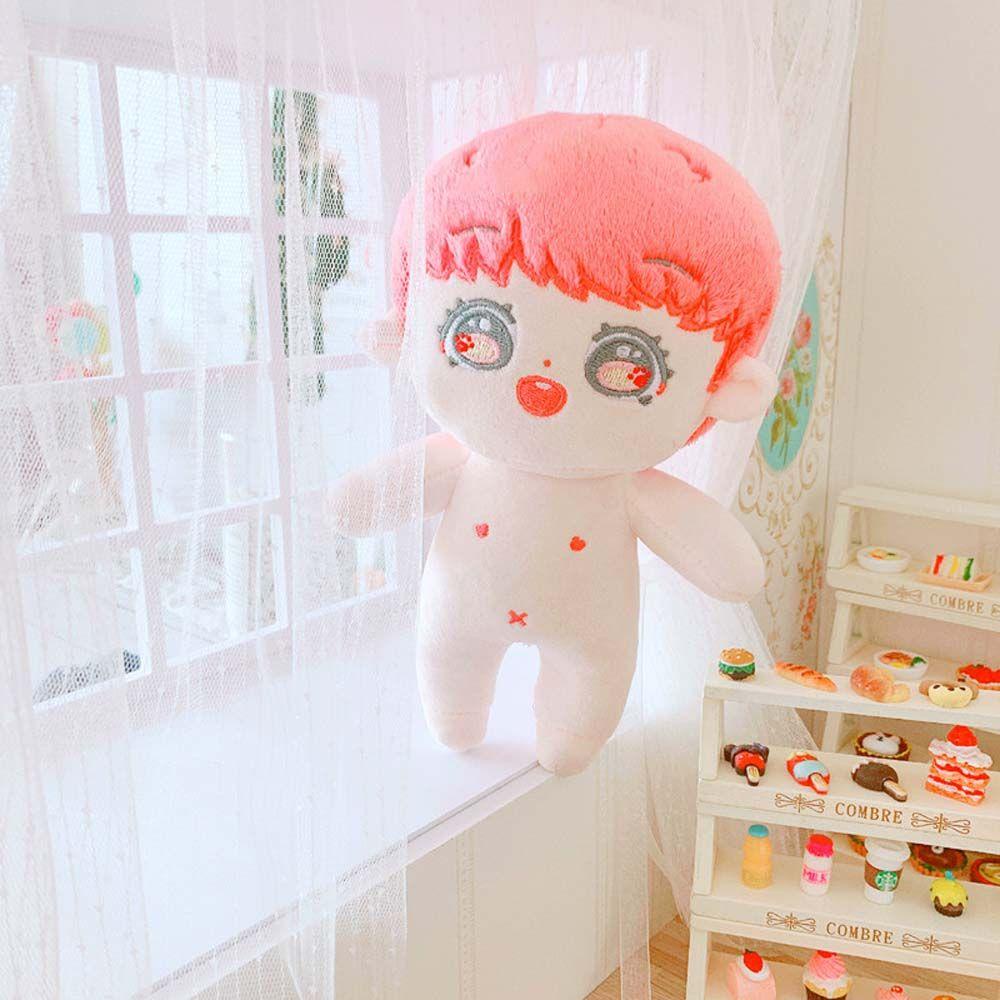 REBUY1 Búp Bê Nhồi Bông Mềm Mại Họa Tiết Hoạt Hình Cho Bé Trai Gái
