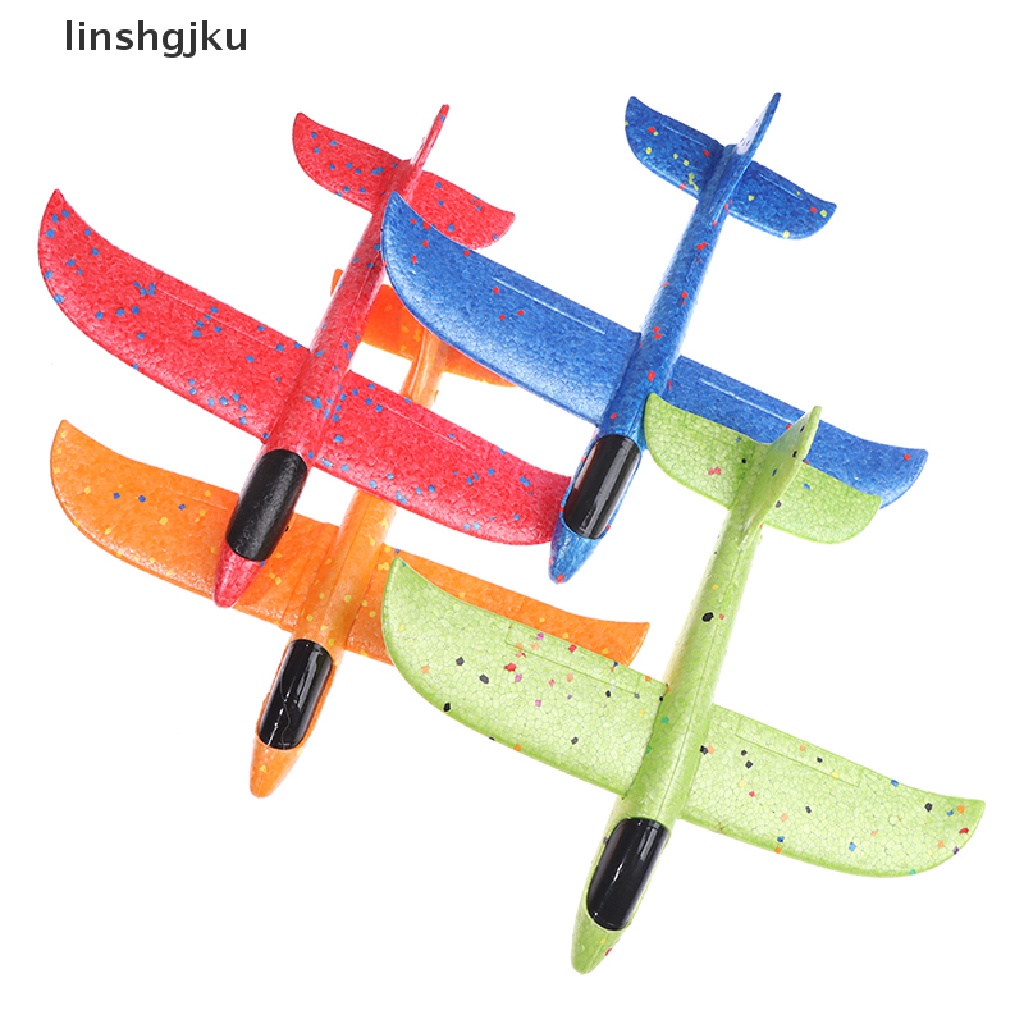 [linshgjku] 35CM Children Hand Throw Flying Glider Plane Toys Kids Foam Aeroplane Model Toys [HOT]