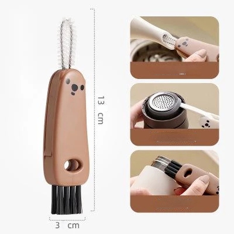 Cọ Vệ Sinh Ly Cốc Hình Gấu Hoạt Hình Thiết Kế Nhỏ Gọn Thời Trang Tiện Dụng
