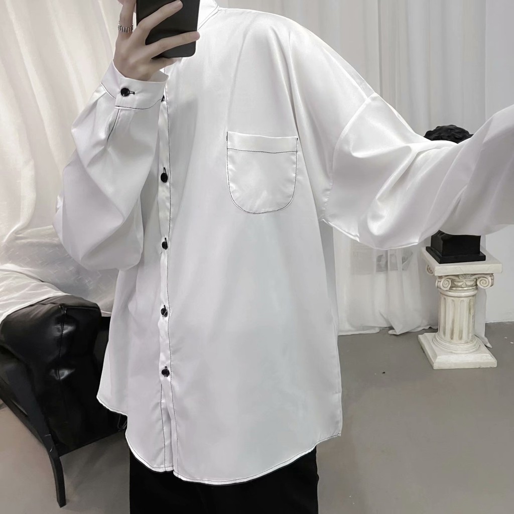 Fashion Plaid Long Sleeve Shirt For Men