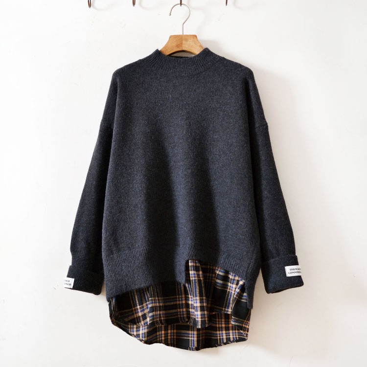 Áo Len Kẻ Sọc Phong Cách Hàn Quốc- 2 Màu Nâu và Đen | BigBuy360 - bigbuy360.vn