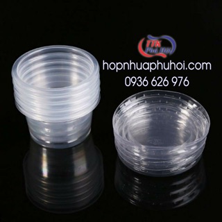  100 hộp nhựa đựng nước chấm sốt muối mắm 40ml 