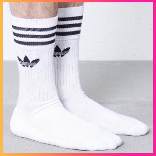 FREESHIPTất Vớ thể thao Adidas cao cổ 3 lá hàng thời trang, nam nữ, unisex, sneaker. Nike, Drew, Champion, Jordan.