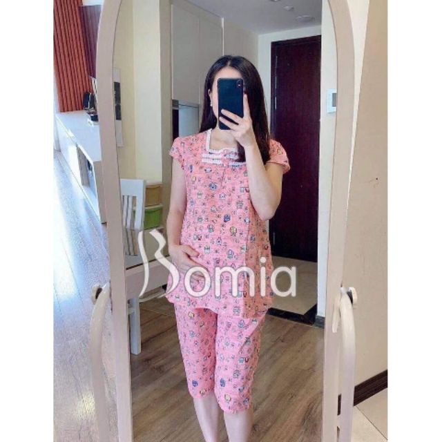 Bộ quần áo thô bầu loại 1/có chun chỉnh bụng/nhiều mẫu