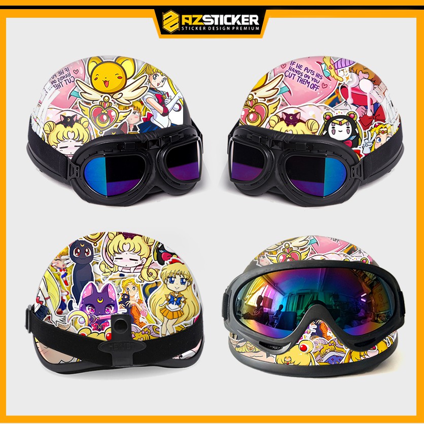 Sticker Thủy Thủ Mặt Trăng Sailor Moon | Hình Dán Chống Thấm Nước | STK54 |  Sticker Dán Mũ Bảo Hiểm Điện Thoại Laptop