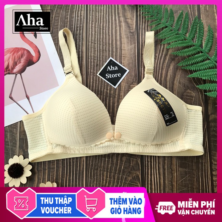 Áo ngực cho mẹ bầu thuận lợi cho bé bú, Áo ngực cho con bú chống chảy sệ THÔNG HƠI hàng Thái Lan cao cấp [Aha Store]
