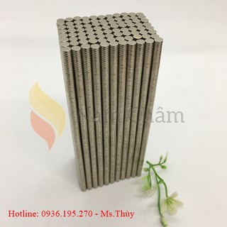 10 Viên Nam Châm Trắng Mạ Nikel Kích Thước 4x1mm Giá Khuyến Mại