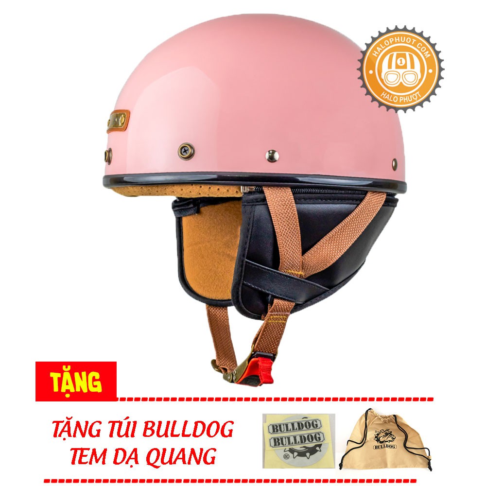 Mũ bảo hiểm Bulldog PUG Hồng