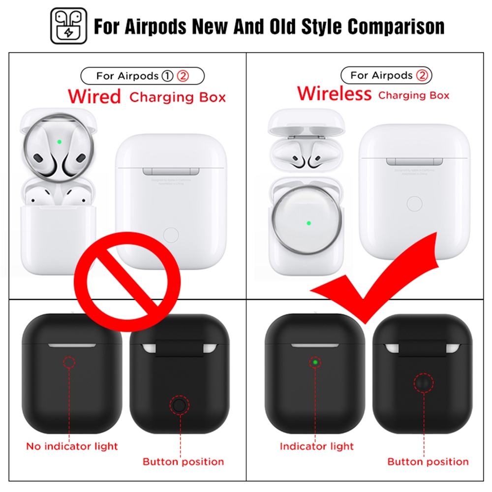 Vỏ bảo vệ chống sốc cho hộp tai nghe Airpods 2