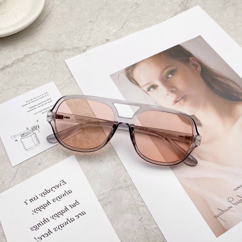 Kính mát Hàn Quốc - Chống UV400 thiết kế mắt bo tròn , nhiều màu thời trang 3340