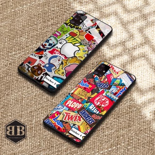 Ốp lưng kính cường lực Samsung Galaxy A51 hình sticker