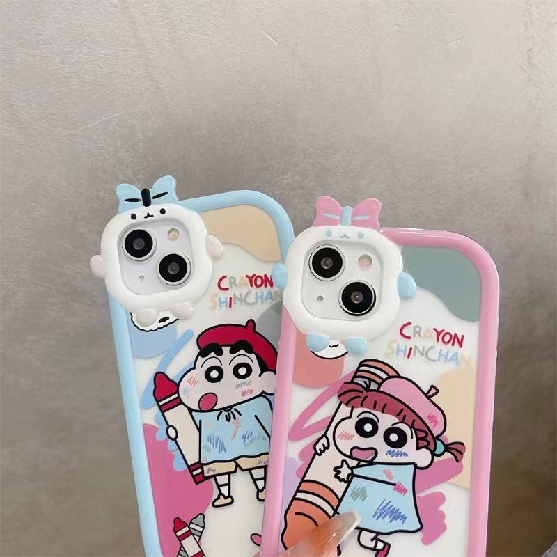 Ốp Điện Thoại Chống Sốc In Hình Shin-Chan Cho iPhone 14 14pro 14Plus 14prm 13 13pro 13prm 11 6splus 7Plus 8Plus Xr XS 13 12 Pro Max