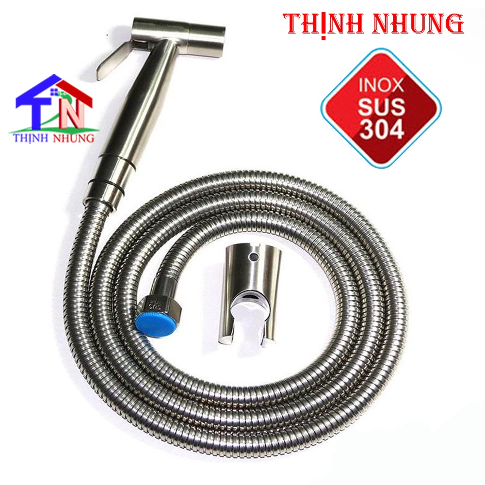 Bộ Vòi Xịt Vệ Sinh 𝗜𝗡𝗢𝗫 𝟯𝟬𝟰 Cao Cấp Vòi Xịt Bồn Cầu 𝐈𝐧𝐨𝐱 𝐒𝐔𝐒 𝟑𝟎𝟒 BH 12 Tháng