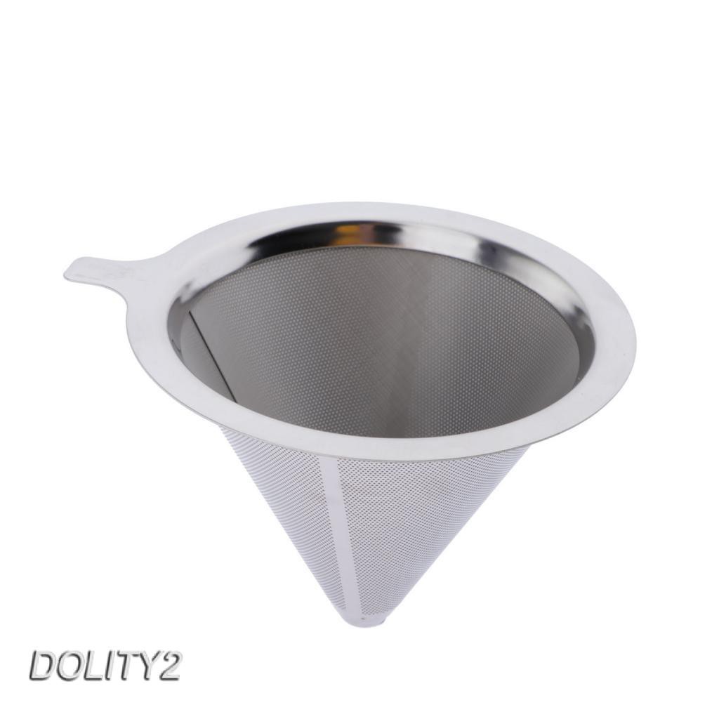 1 Bộ Lọc Cà Phê Hình Nón Bằng Thép Không Gỉ Tái Sử Dụng Được 12.5cm A