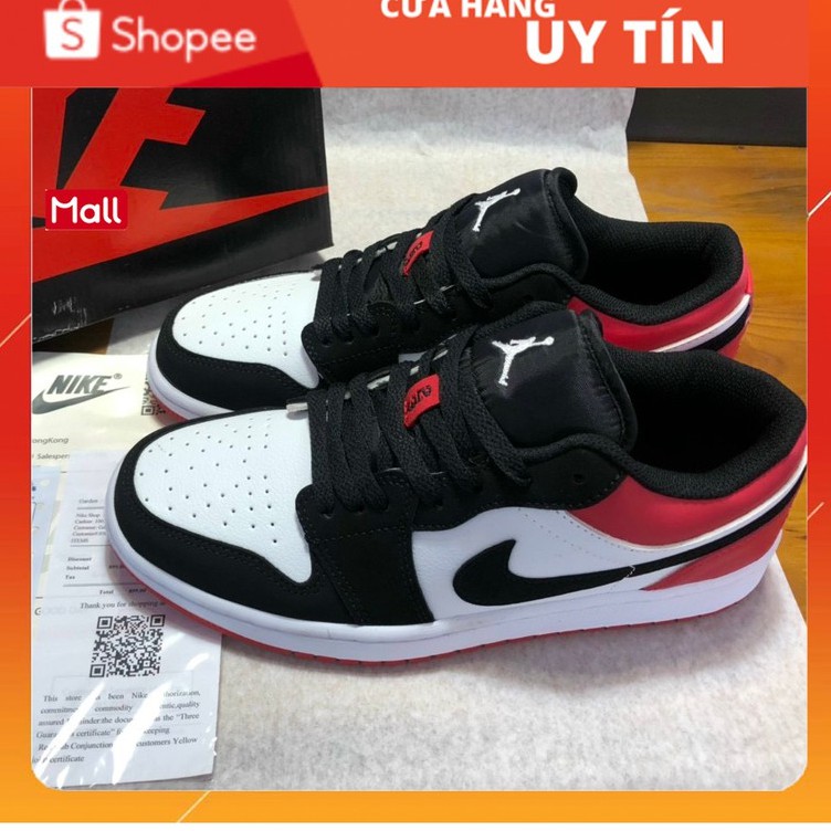 Giày JORDAN 1 low đỏ trắng Bản SlÊU CẤP  - GD sneaker