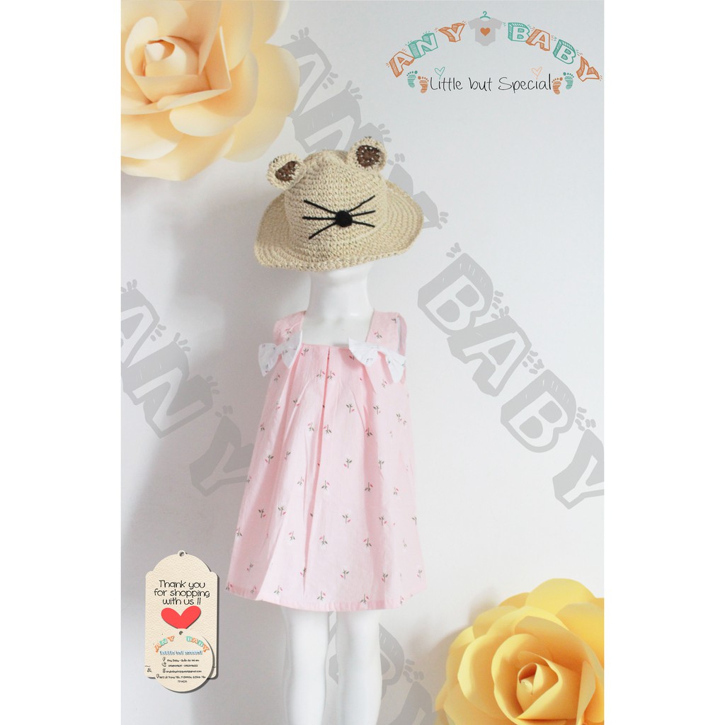 Áo váy bé gái nơ hồng xinh xắn ❣❣ ❣❣