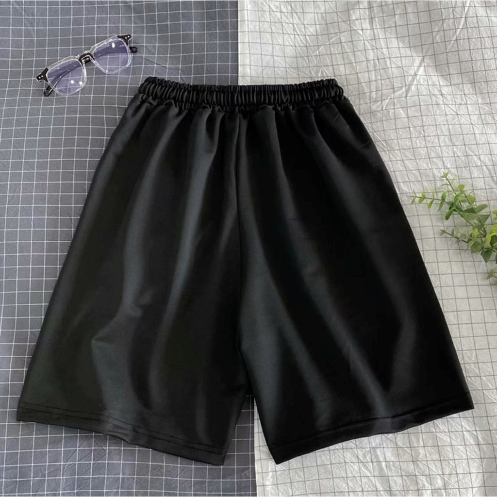 Quần Short, Đùi Nam Màu Đen Trơn Giải Rút Phong Cách Hàn Quốc Chất Nỉ U Mì Hè 2021-QD07 | BigBuy360 - bigbuy360.vn
