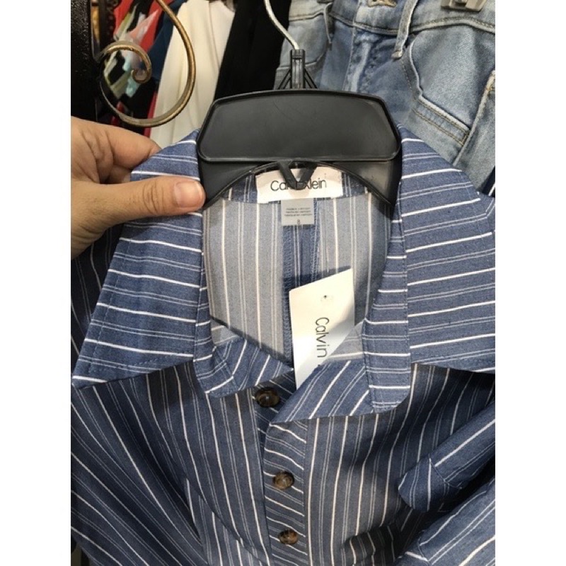 Đầm Ck sơ mi tôn dáng