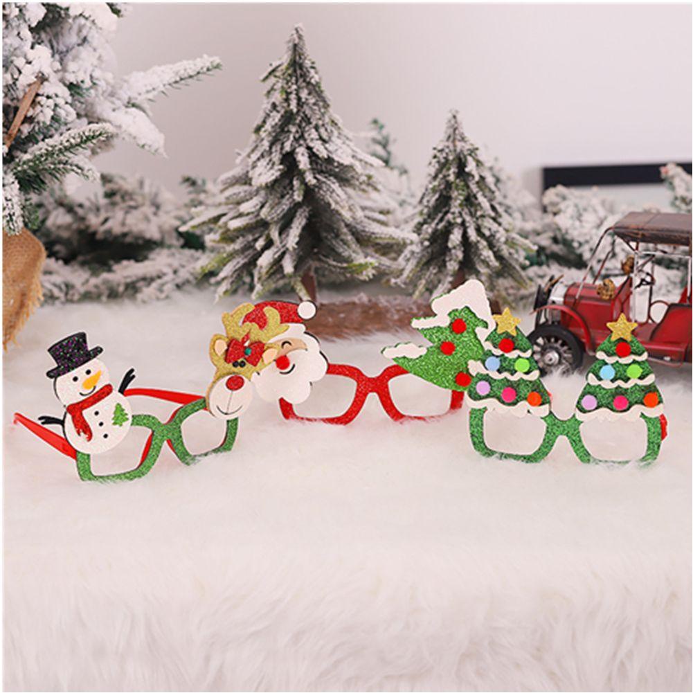 ESPO Mắt Kính Hình Người Tuyết Lấp Lánh Trang Trí Giáng Sinh