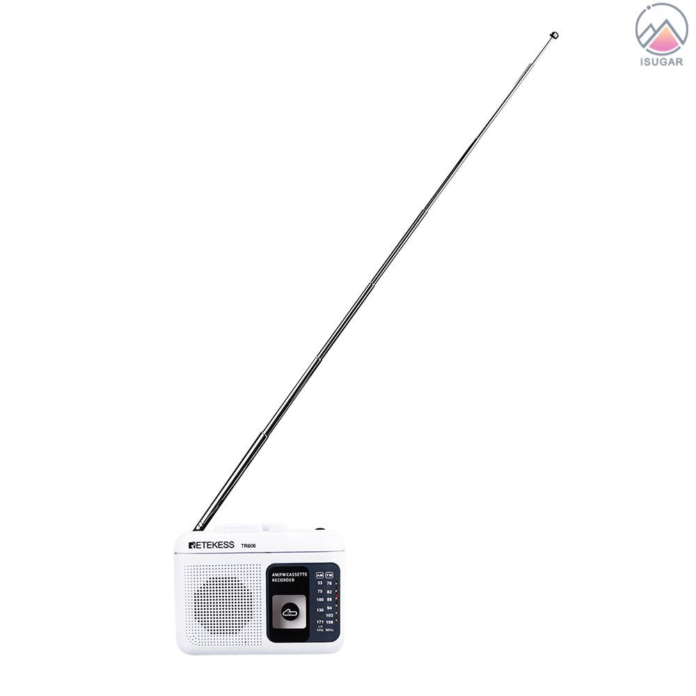 Radio kỹ thuật số có phát cassette + ăng ten AM/FM mini Retekess TR606