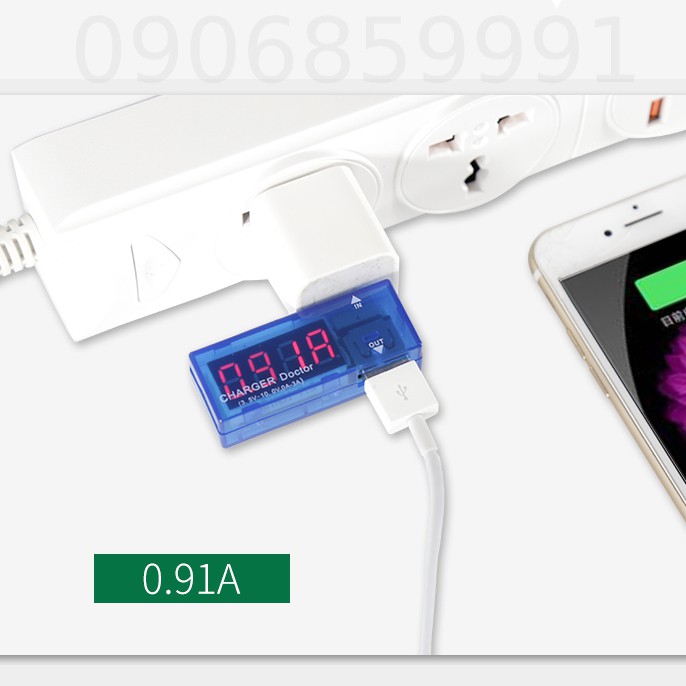 Thiết bị sạc,USB hiển thị điện áp chống quá tải