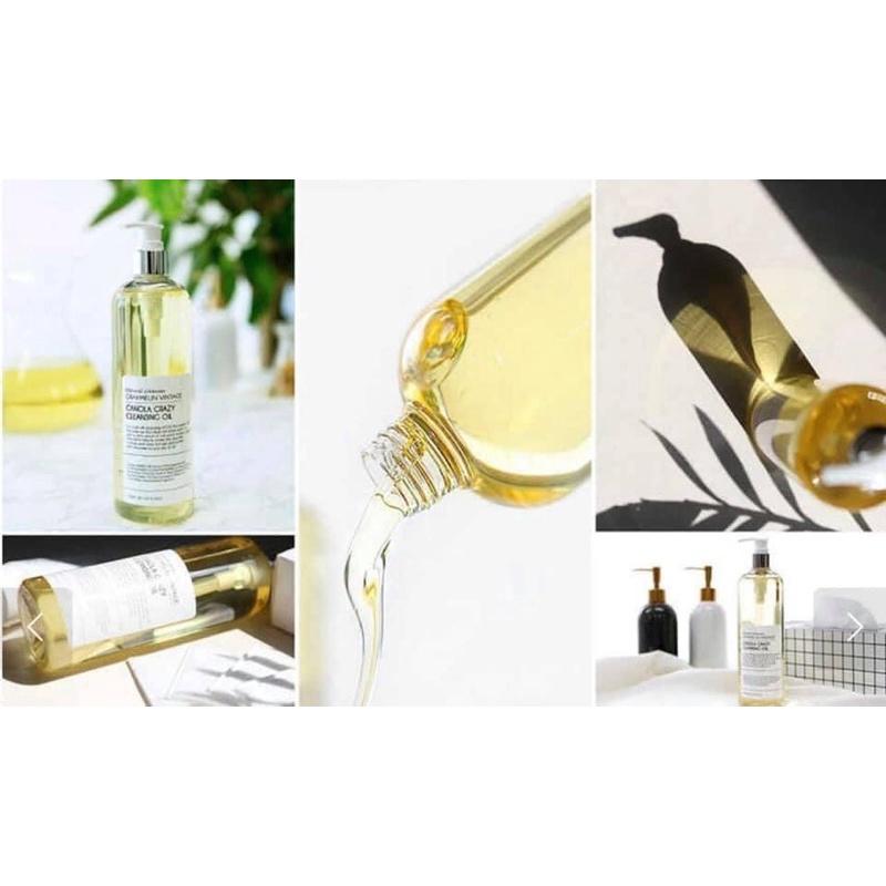Dầu tẩy trang hoa cải Graymelin vintage canola crazy cleansing oil
