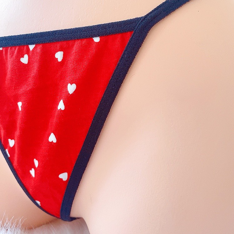 CK054 - QUẦN LÓT COTTON TRÁI TIM NỮ SEXY - CHÍP LỌT KHE SU GỢI CẢM - cochunhcohuyensi