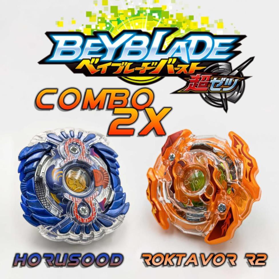 [Khai trương giảm giá] Bộ 2 con quay BeyBlade - Con quay HORUSOOD và con quay ROKTAVOR R2