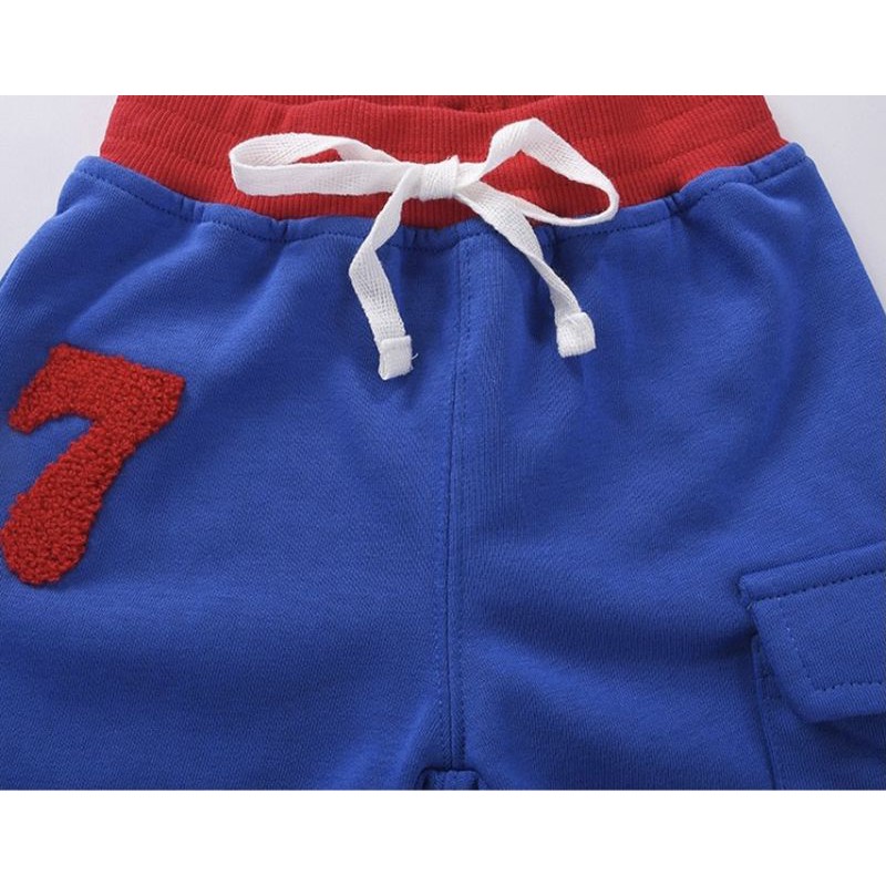 Quần thun cho bé Betop, quần short bé trai túi hộp chất cotton DK9011