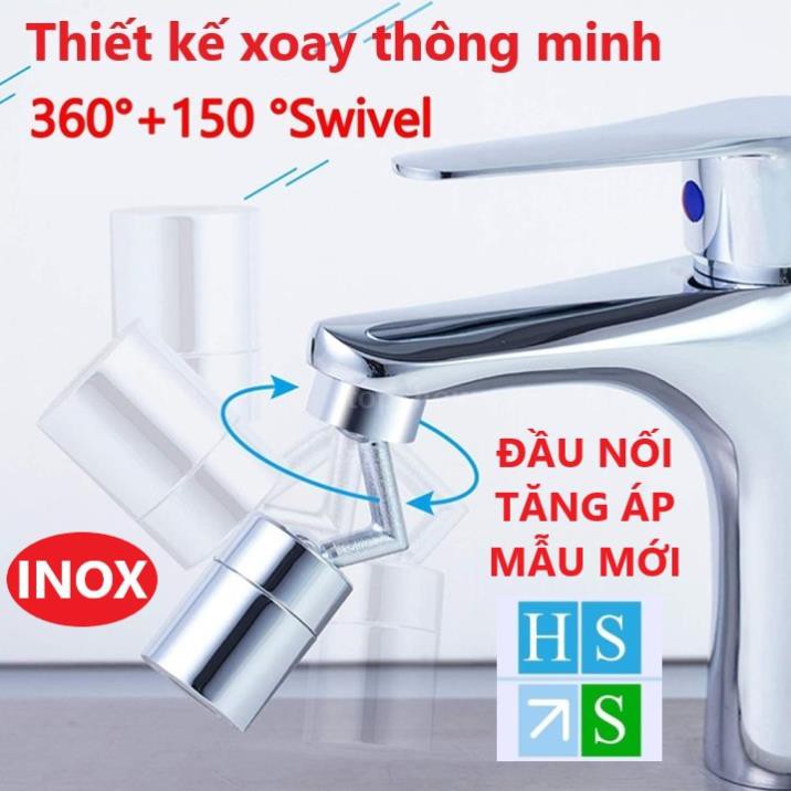 ĐẦU NỐI TĂNG ÁP VÒI NƯỚC bồn rửa chén bát bồn lavabo rửa mặt (Xoay 720 độ) thiết kế thông minh với 2 chế độ nước chảy | BigBuy360 - bigbuy360.vn