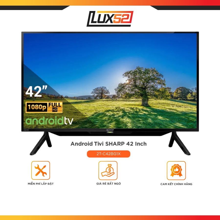 Android Tivi Sharp 42 Inch 2T-C42BG1X-Bảo Hành Chính Hãng