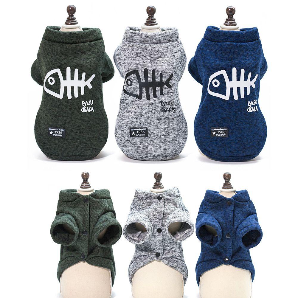 Áo Khoác Họa Tiết Xương Cá Thời Trang Thu Đông Cho Cún LAYOR1