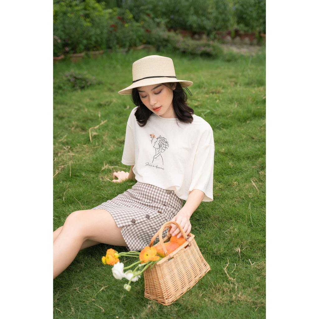 [Mã FAXANH55 giảm 10K đơn 50K] Chân Váy Kẻ Cúc Gỗ[Madelen] | BigBuy360 - bigbuy360.vn