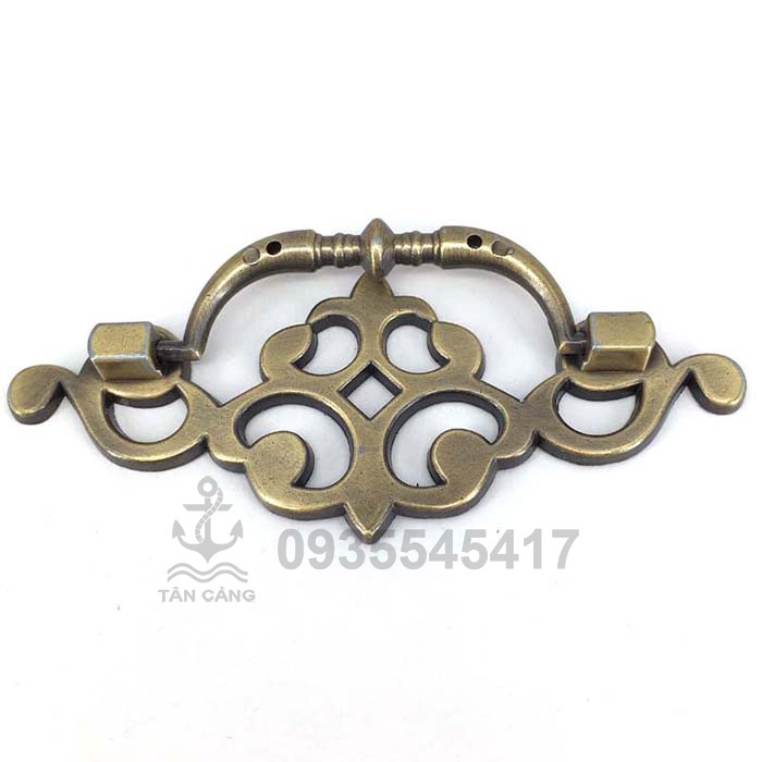 Tay nắm Hoa văn cách điệu Cổ điển 02 - KT:9.5cm