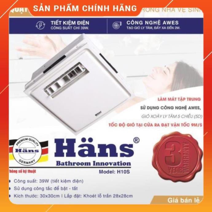 QUẠT MÁT ÂM TRẦN HANS H10S
